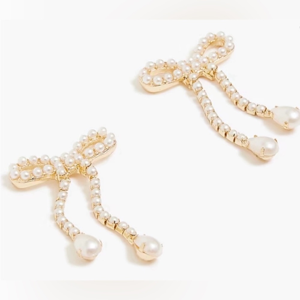 🆕J. Crew Bow Earrings - Picture 2 of 10